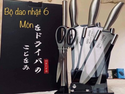 Bộ dao 6 món Seki Japan – Inox cao cấp